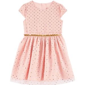 Carters Pink Polka Dot Tulle Fancy Dress.  9 mon.